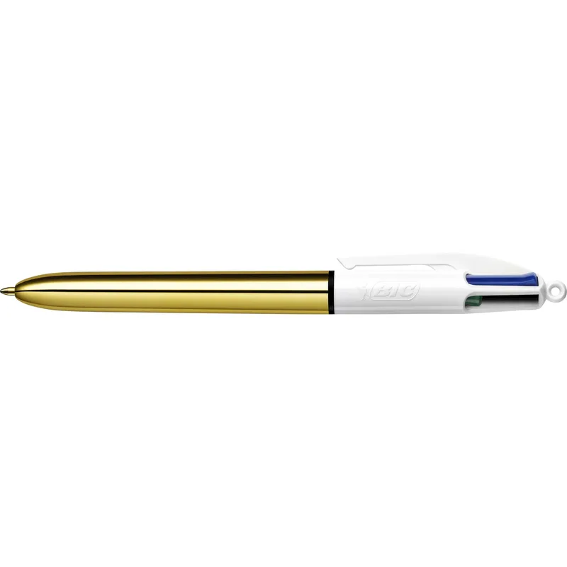 Balpen bic 4kleuren shine m goud | 12 stuks by BIC – product photo