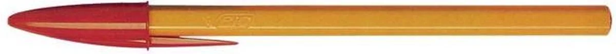 BALPEN "ORANGE" FIJNE PUNT: 0.8MM, 20 STUKS IN EEN DOOS van BIC in Rood – productfoto
