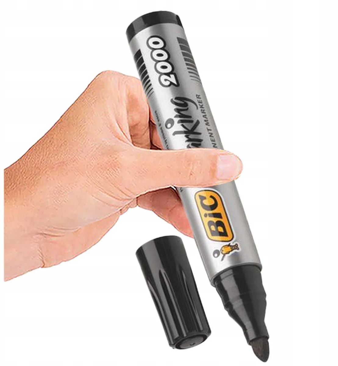 Dikke Permanente Marker - Universeel & Sneldrogend van BIC in Zwart – productfoto