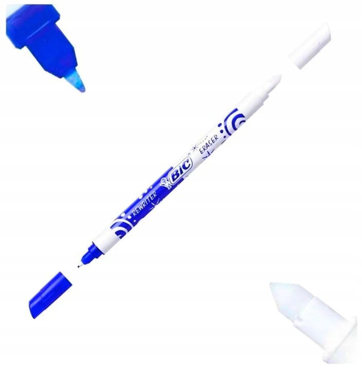 Dubbelzijdige Inktwisser & Pen - Blauw von BIC – Produktfoto