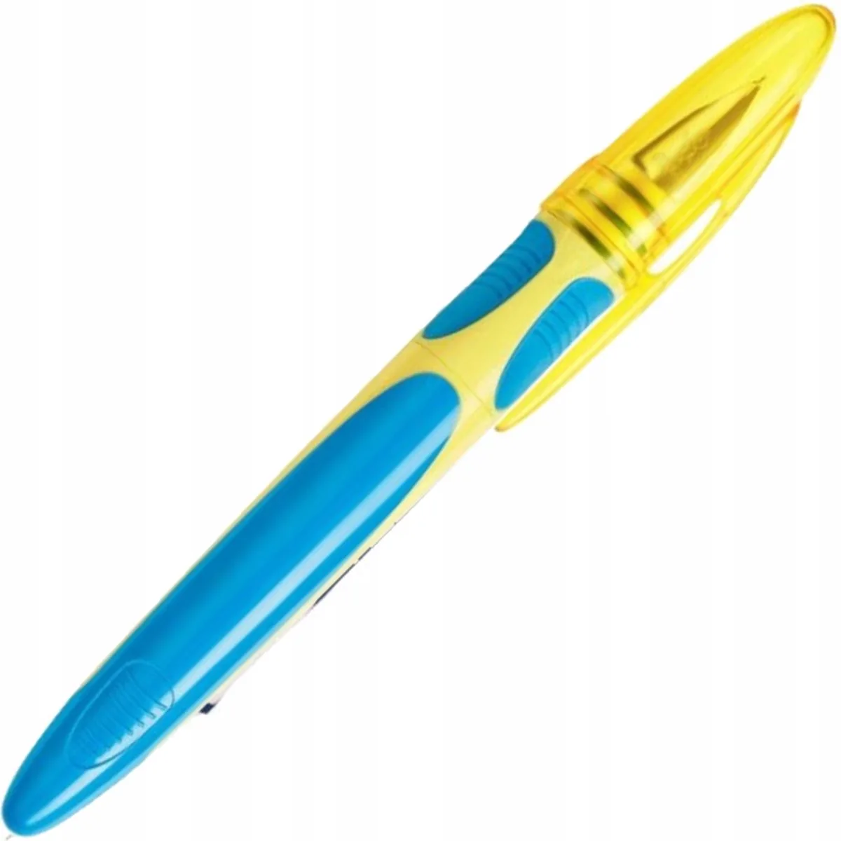 Easy Clic Vulpen Blauw-Geel met Gratis Vulling von BIC in Blau – Produktfoto