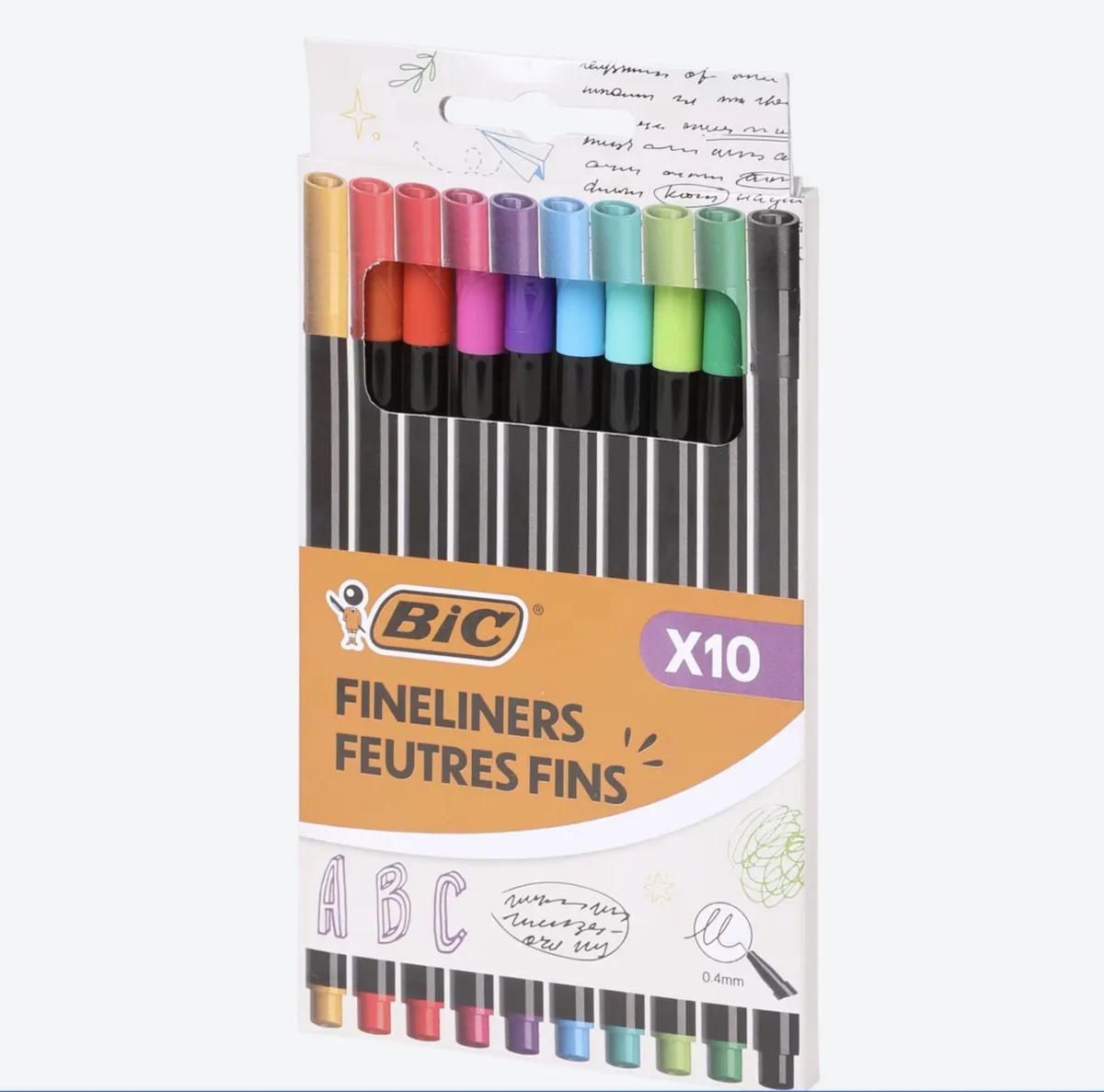 fineliners - 10 stuks från BIC i Flerfärgad – produktbild