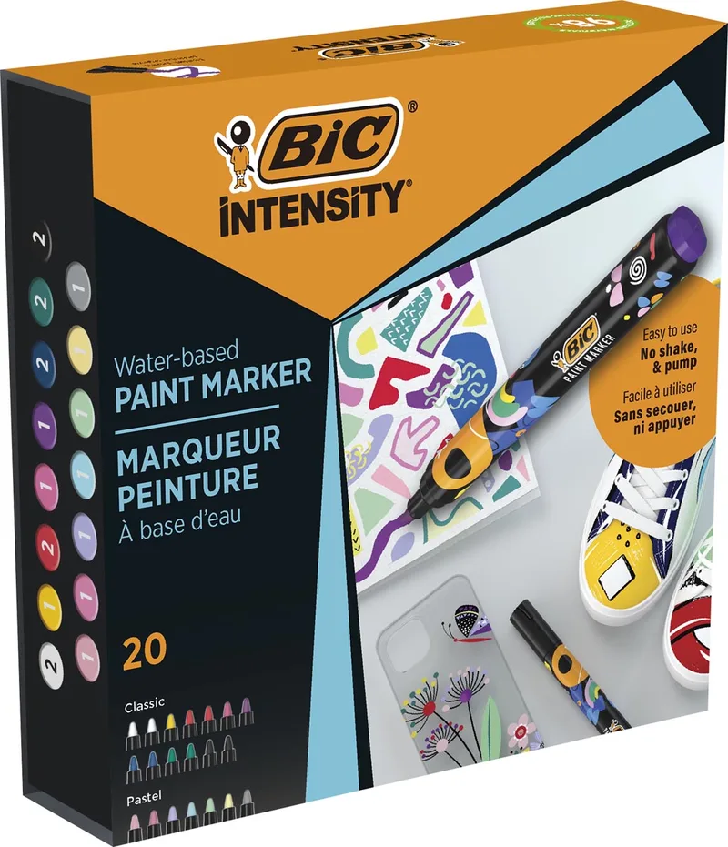 Intensity paintmarker, set van 20 stuks de BIC – photo produit