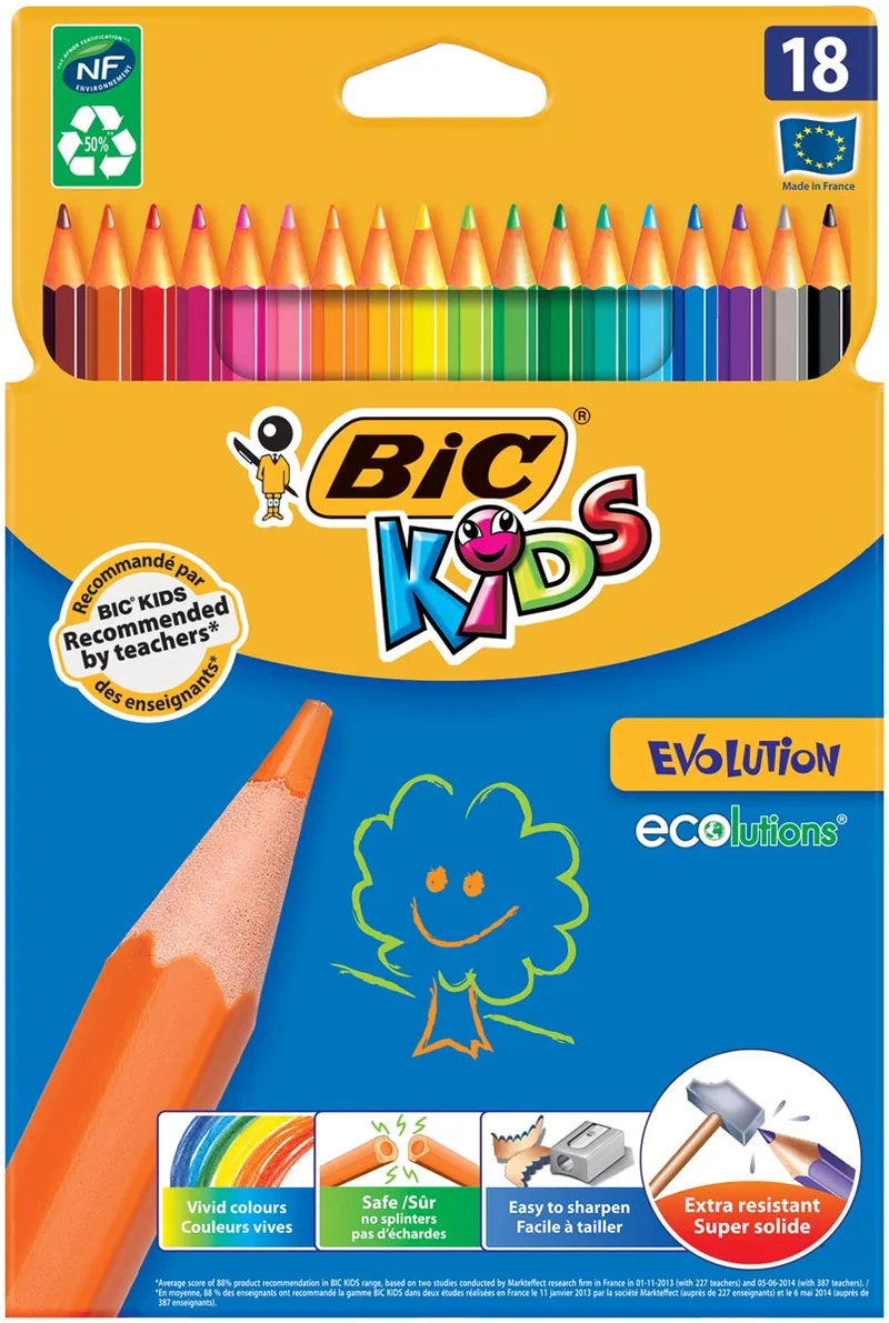 Kleurpotlood bickids evolution ecolutions ass de BIC – photo produit