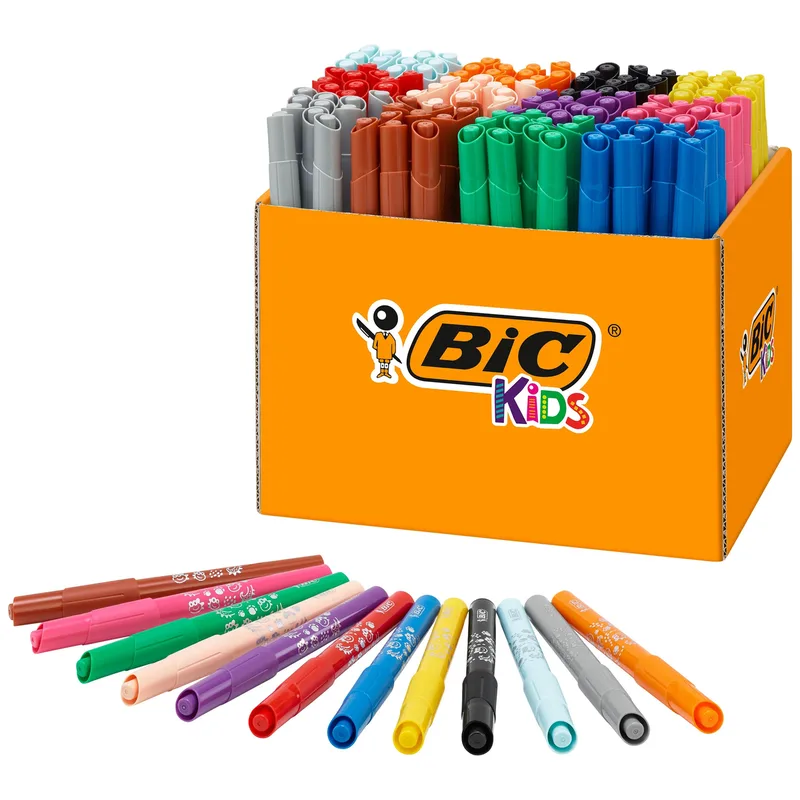 Kleurstift bickids visacolor ecolutions schoolbox | 168 stuks de BIC – photo produit