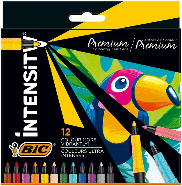 Kleurstiften Bic Intensity Premium assorti etui à 12 stuks by BIC – product photo