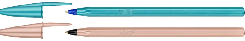Kugelschreiber Cristal Glacé, sortiert in blau und rosé von BIC – Produktfoto