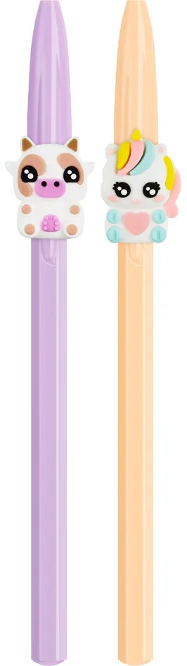 Kugelschreiber Cristal Pastel Figurines, lila & rot by BIC – product photo