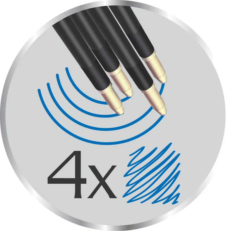 Kugelschreiber-Ständer 4 Colours Counter Pen, schwarz van BIC – productfoto