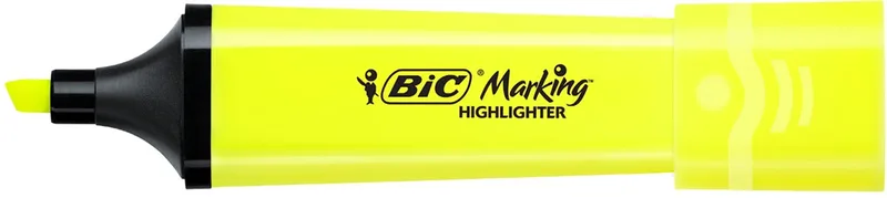 markeerstift Highlighter Flat, geel von BIC – Produktfoto