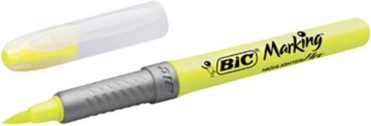 markeerstift Highlighter Flex geel von BIC in Gezet wordt – Produktfoto