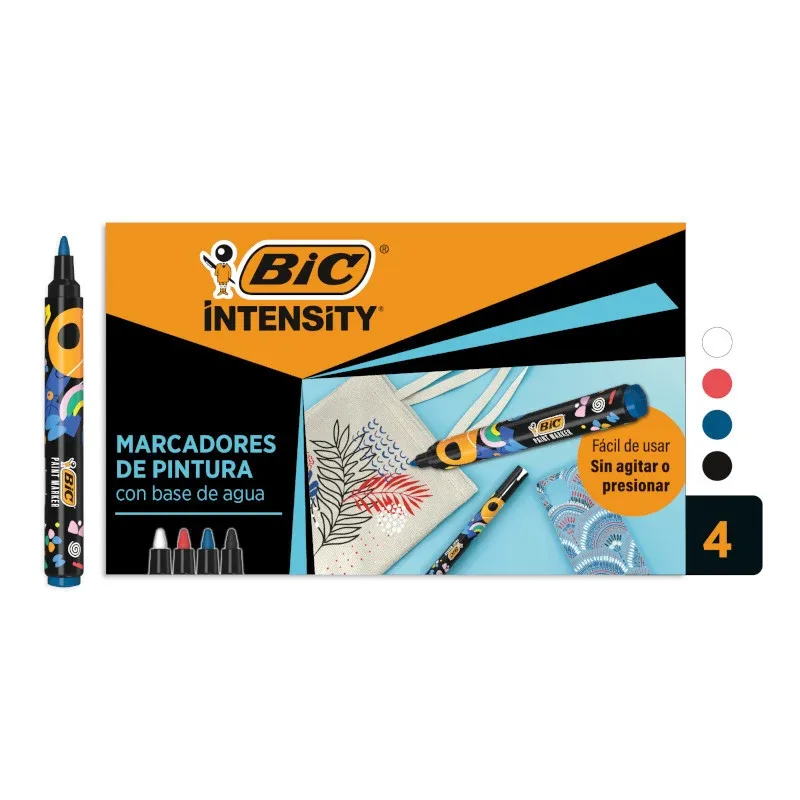 Paintmarker bic intensity assorti 4 stuks de BIC – photo produit
