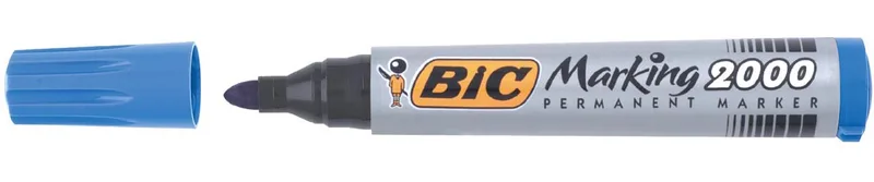 permanent marker 2000-2300 blauw, schrijfbreedte 1,7 mm, ronde punt de BIC – photo produit
