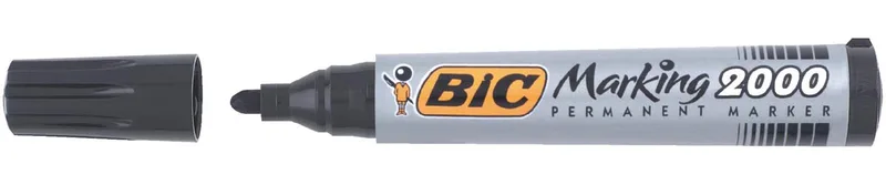 permanent marker 2000-2300 zwart, schrijfbreedte 1,7 mm, ronde punt de BIC – photo produit