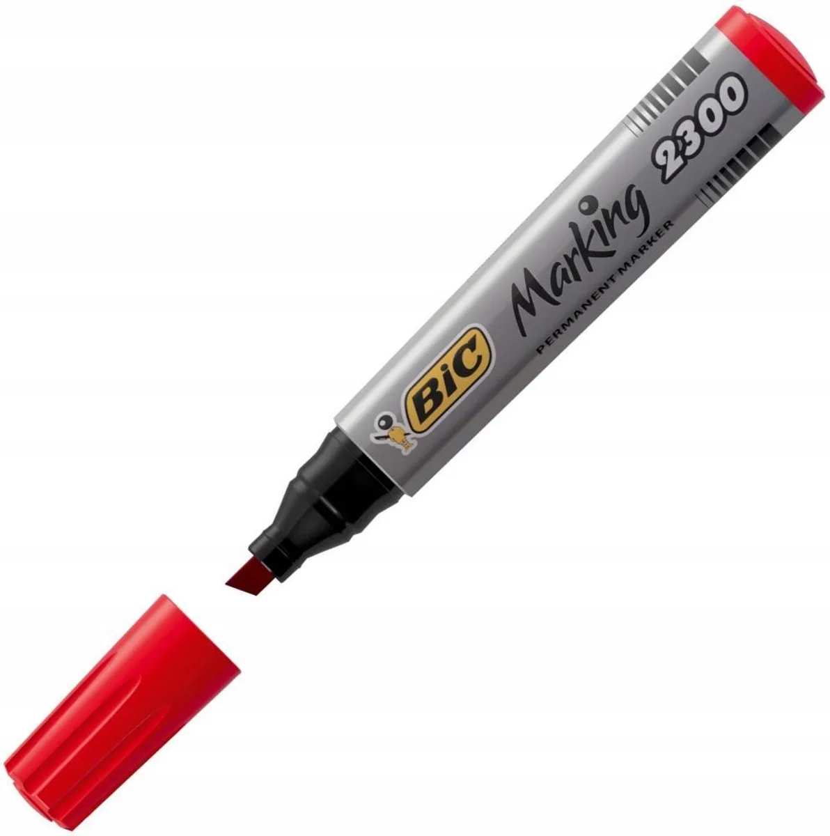 Permanent Marker 2300 Ecolutions Brede Stift, Gladde Oppervlakken van BIC in Rood – productfoto
