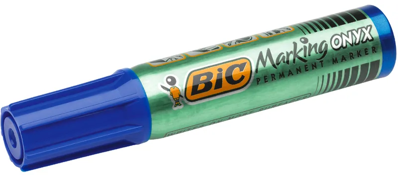Permanent-Marker Marking Onyx 1481, Keilspitze, blau by BIC – product photo