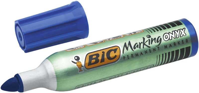 Permanent-Marker Marking Onyx 1482, Rundspitze, blau by BIC – product photo