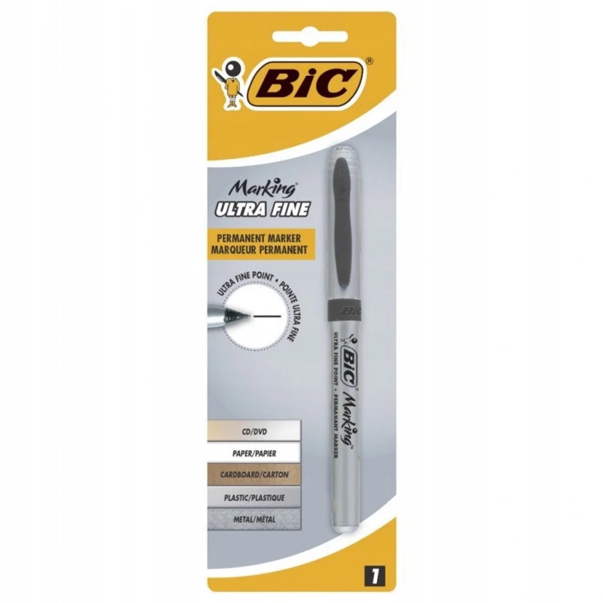 Permanente Marker 0,8 mm voor CD/DVD & Diverse Oppervlakken by BIC in Black – product photo