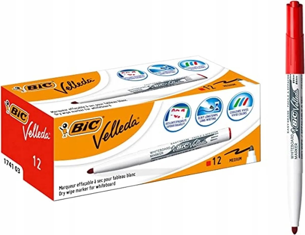 Permanente Marker - 11 Stuks van BIC in Rood – productfoto