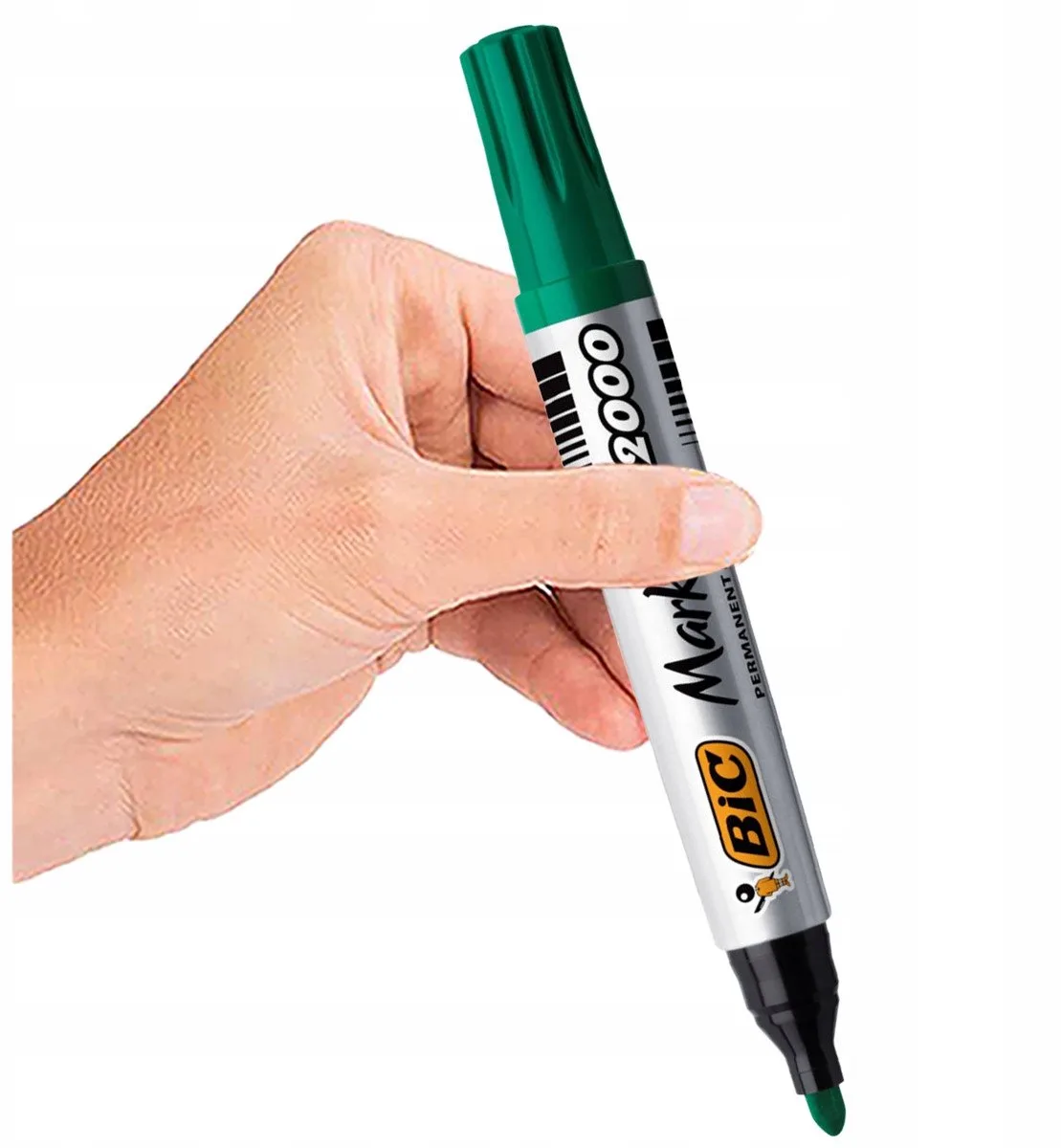Permanente Marker - Rond, lichtecht, 1,7 mm van BIC in Groen – productfoto