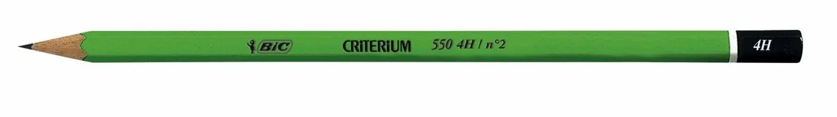 Potloden Bic Criterium Conte 550 Hardheid 4H fra BIC i Grøn – produktbillede