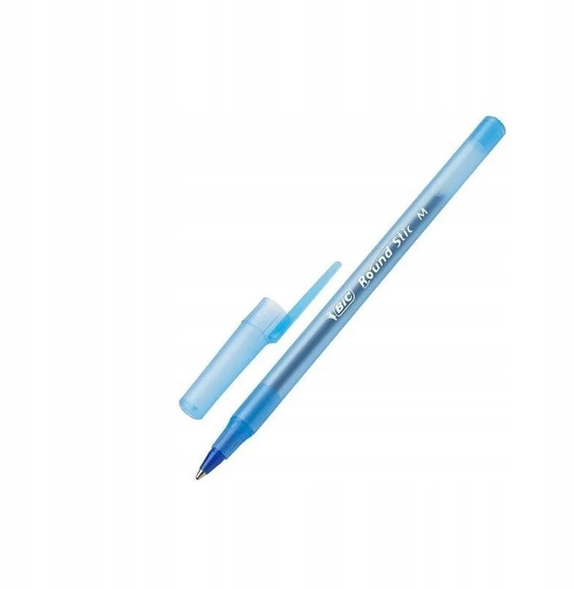 Round Stic Blauwe Balpen - 1.0mm Punt de BIC en Bleu – photo produit