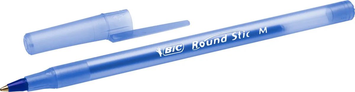 Round Stic Classic M - Balpen- 8 stuks de BIC en Bleu – photo produit