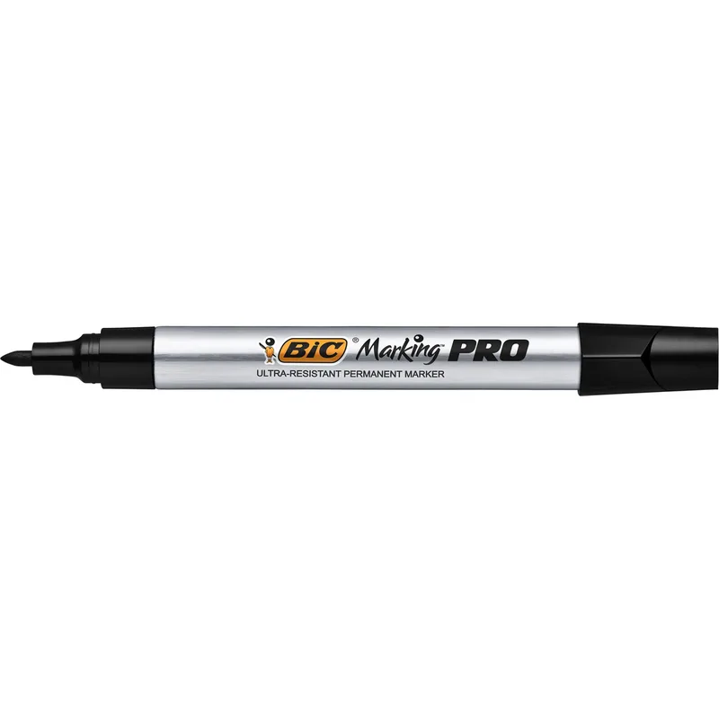 Viltstift bic pro rond m zwart | 12 stuks von BIC – Produktfoto