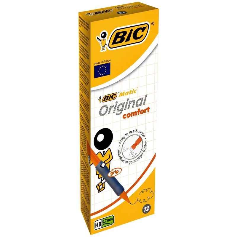 Vulpotlood bic matic original grip hb 0.7mm | 12 stuks by BIC – product photo