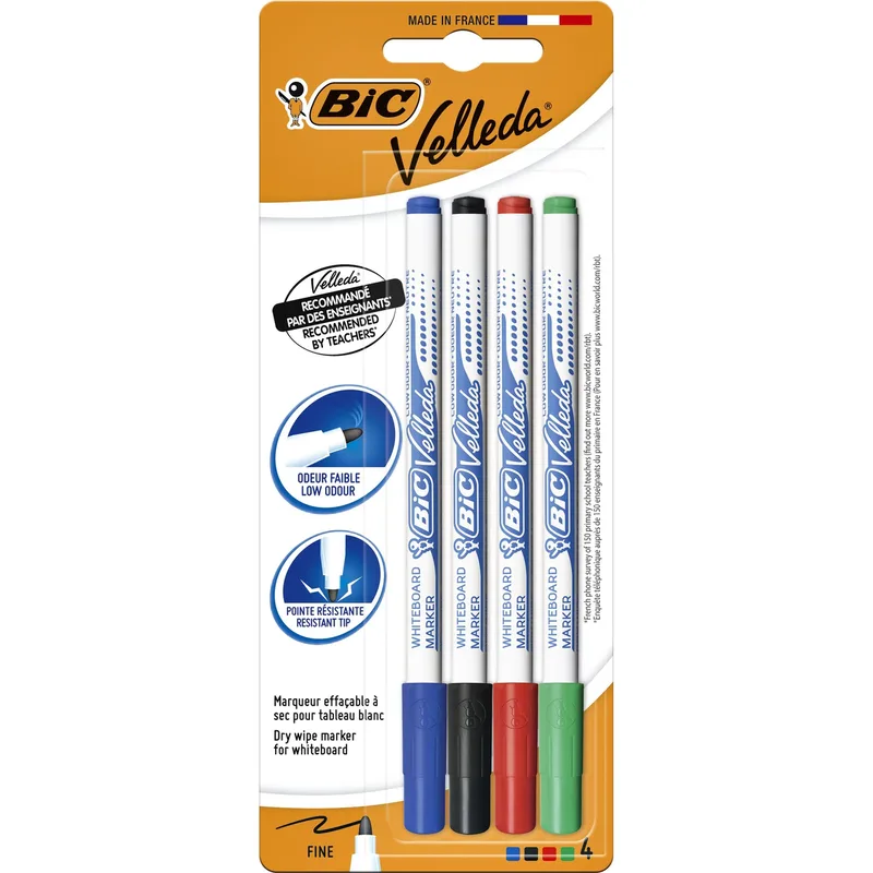 Whiteboardmarker bic 1721 rond f assorti | 25 stuks de BIC – photo produit
