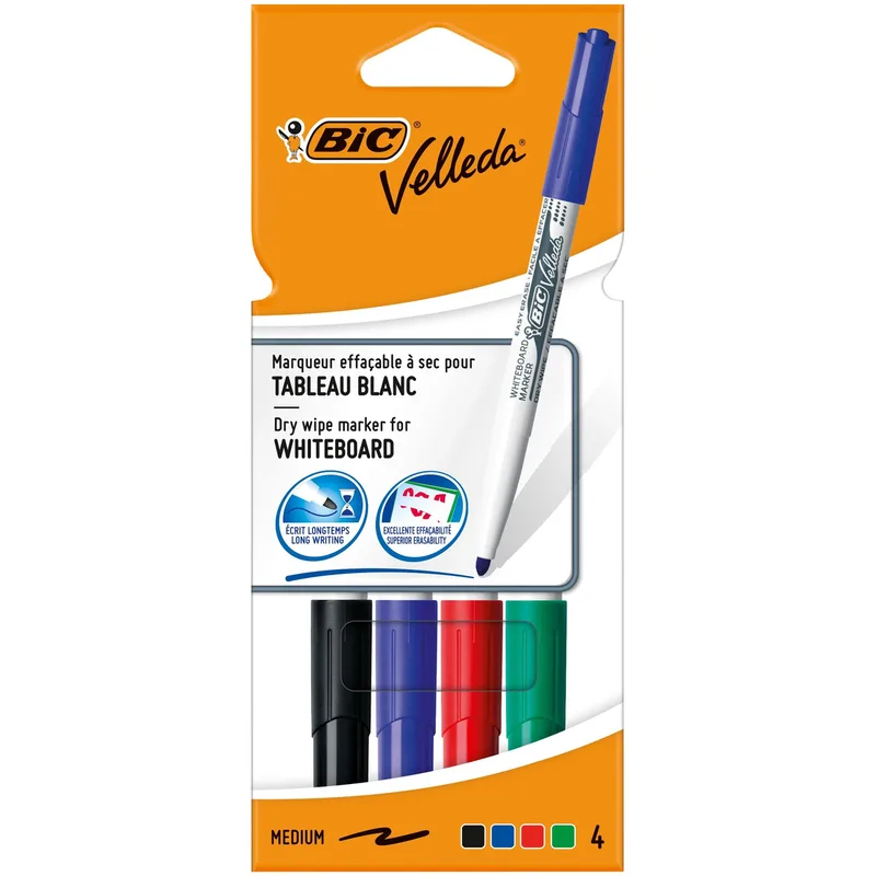 Whiteboardmarker bic 1744 rond m assorti | 6 stuks by BIC – product photo