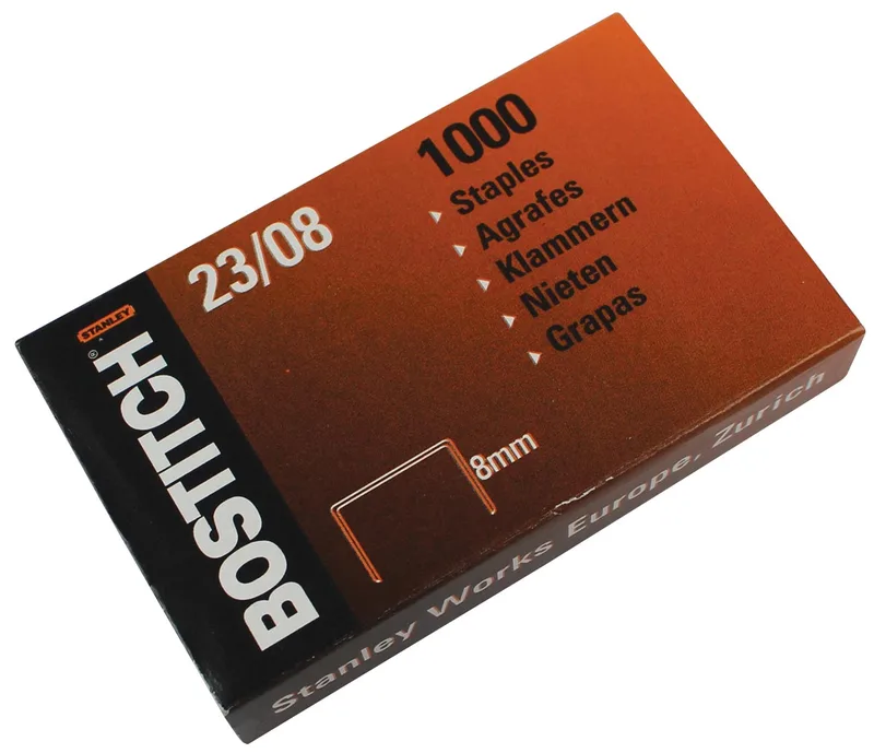 nietjes 23-8-1M, 8 mm, verzinkt, voor PHD60, B310HDS, HD-23L17 van Bostitch – productfoto