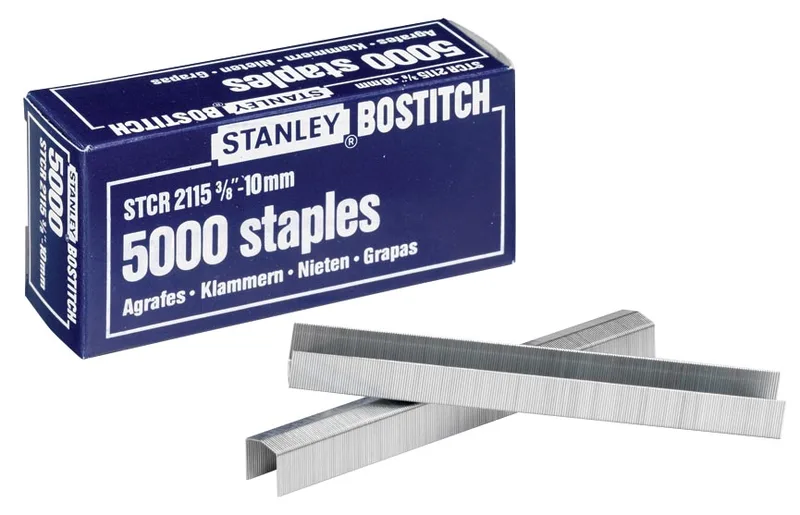 nietjes STCR211510Z, 10 mm, voor B8P, B8HC, B8E, B8HDP, doos van 5000 nietjes by Bostitch – product photo