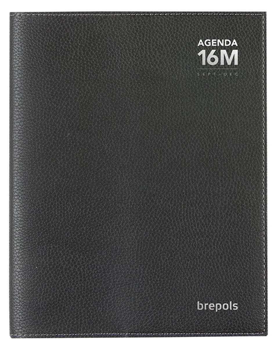agenda 2026-2027 - Bretime CALPE - Schoolagenda - 16 maanden - 1 week per 2 pagina's - Gespiraleerd - Weekoverzicht - 14.8 x 21 cm de Brepols en Noir – photo produit