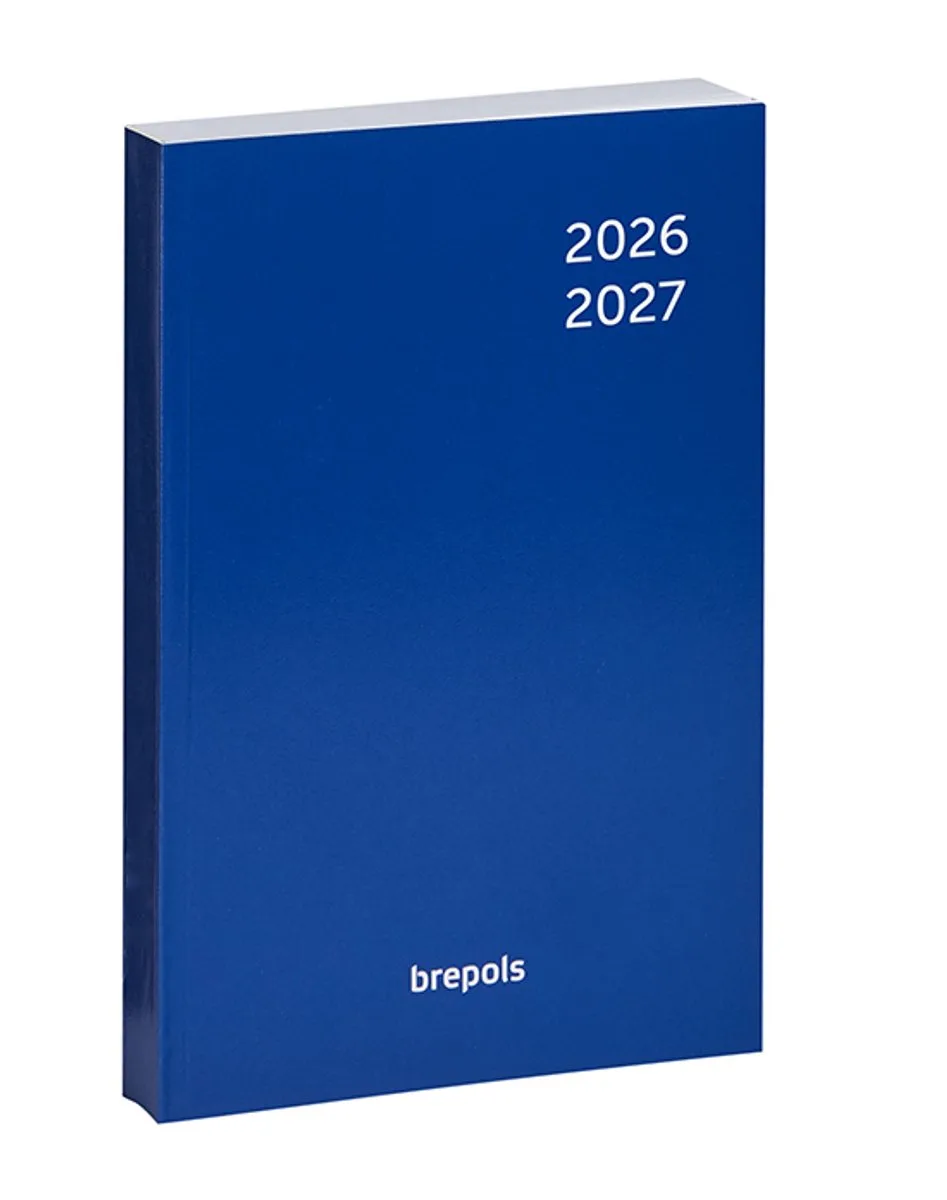 agenda 2026-2027 - CLASSIC FLEXI - Schoolagenda - 1 dag per pagina - Soepele omslag - Dagoverzicht - 11.5 x 16.9 cm von Brepols in Blau – Produktfoto