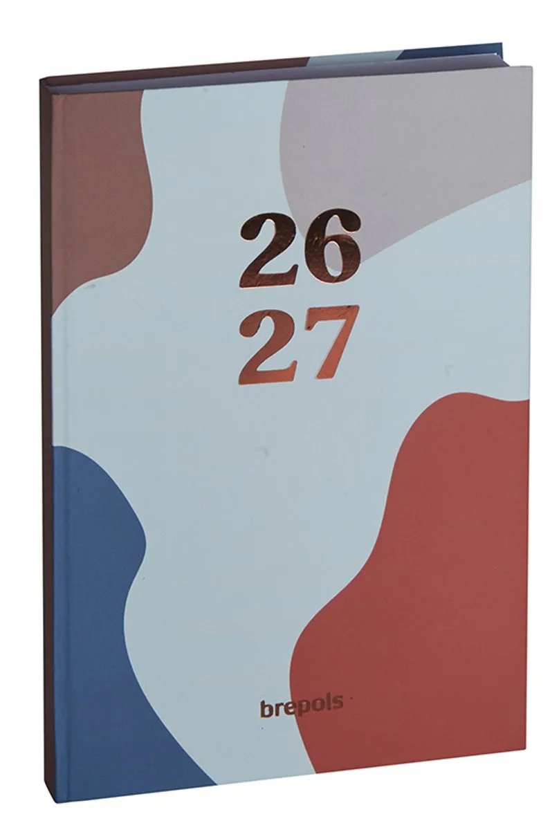 agenda 2026-2027 - Horizon COLOR CAMO - Schoolagenda - 1 week op 2 pagina's - Stevige omslag - Weekoverzicht - 14.8 x 21 cm de Brepols en Mint groen – photo produit