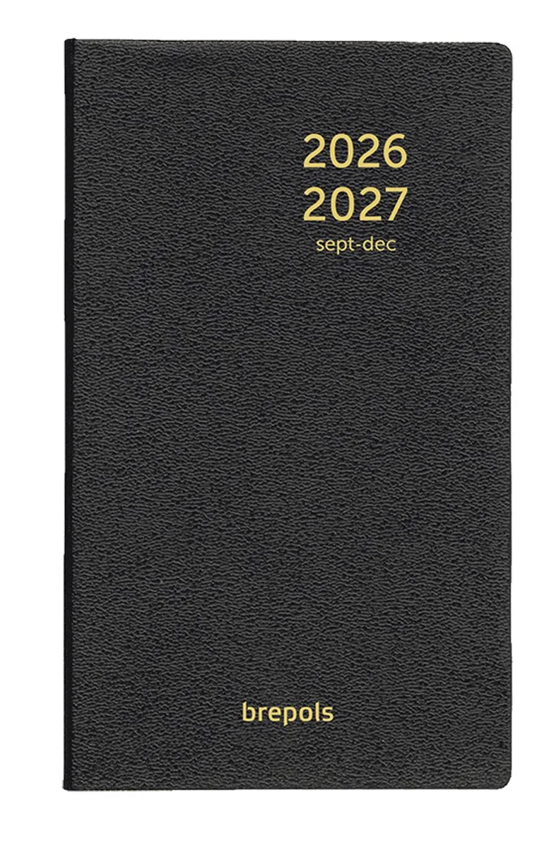 agenda 2026-2027 - Interplan GENOVA - Schoolagenda - 16 maanden - 1 week op 2 pagina's - 9 x 16 cm van Brepols in Zwart – productfoto
