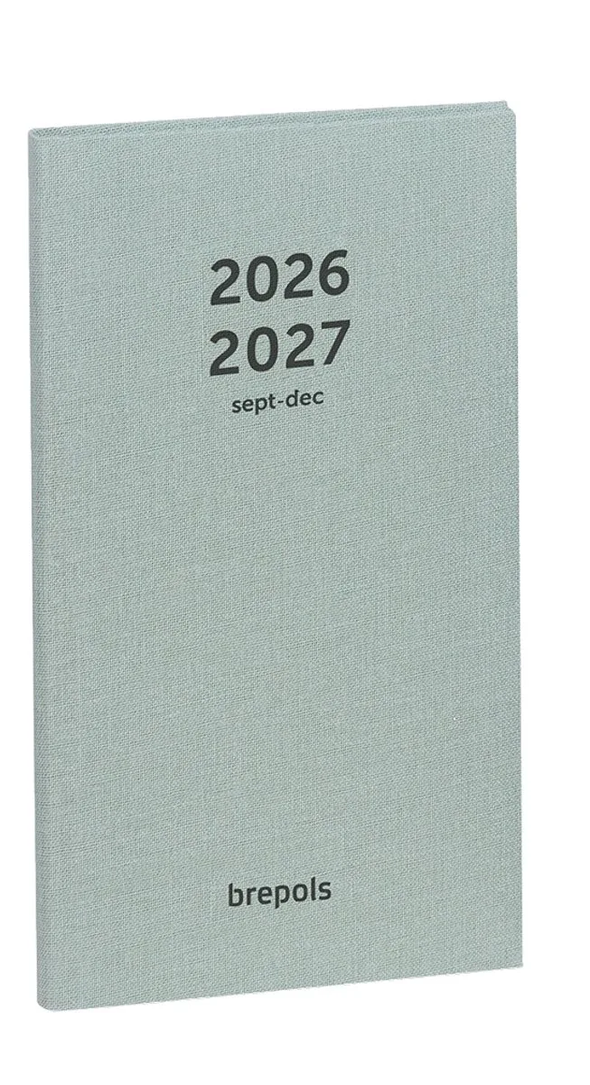 agenda 2026-2027 - Interplan NATURE - Schoolagenda - 16 maanden - 1 week op 2 pagina's - Gebonden - 9 x 16 cm van Brepols in Groen – productfoto