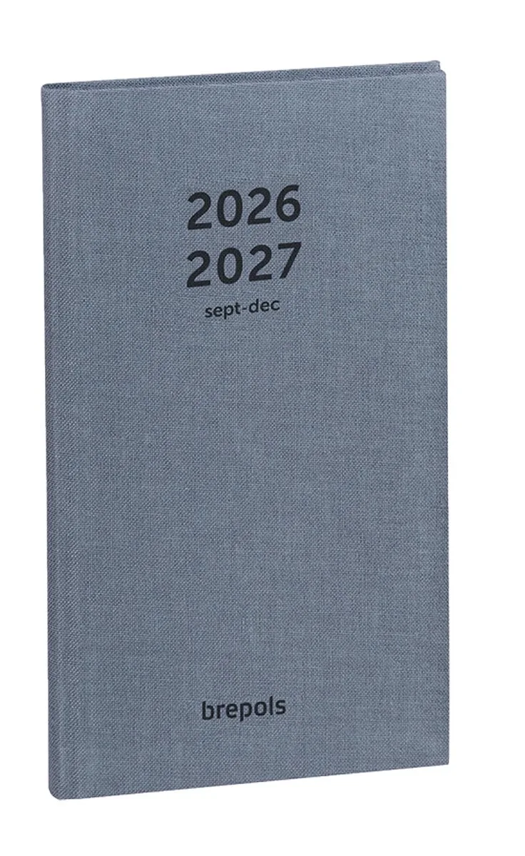 agenda 2026-2027 - Interplan NATURE - Schoolagenda - 16 maanden - 1 week op 2 pagina's - Gebonden - 9 x 16 cm de Brepols en Bleu – photo produit