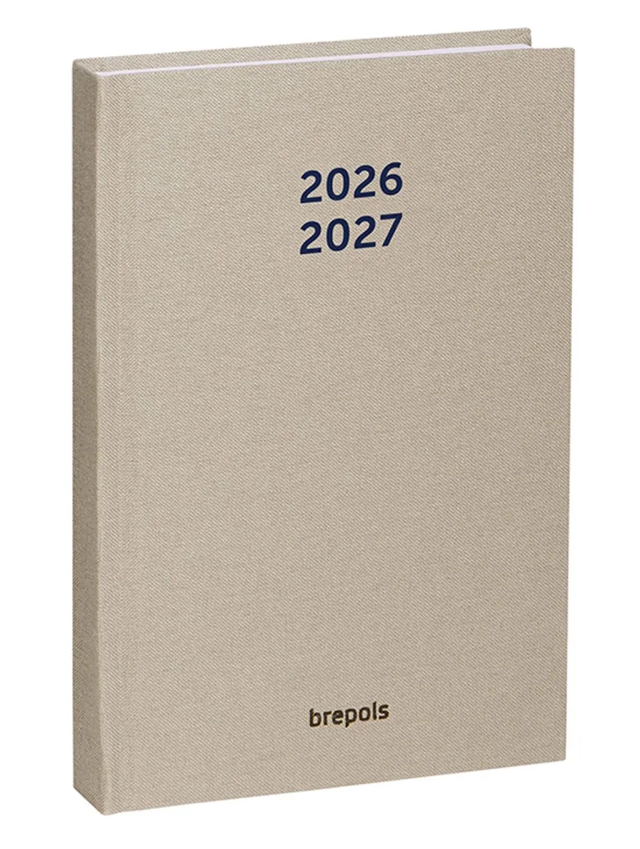 agenda 2026-2027 - NATURE - Schoolagenda - 1 dag per pagina - Gekartonneerde omslag - Dagoverzicht - 11.5 x 16.9 cm de Brepols en Beige – photo produit