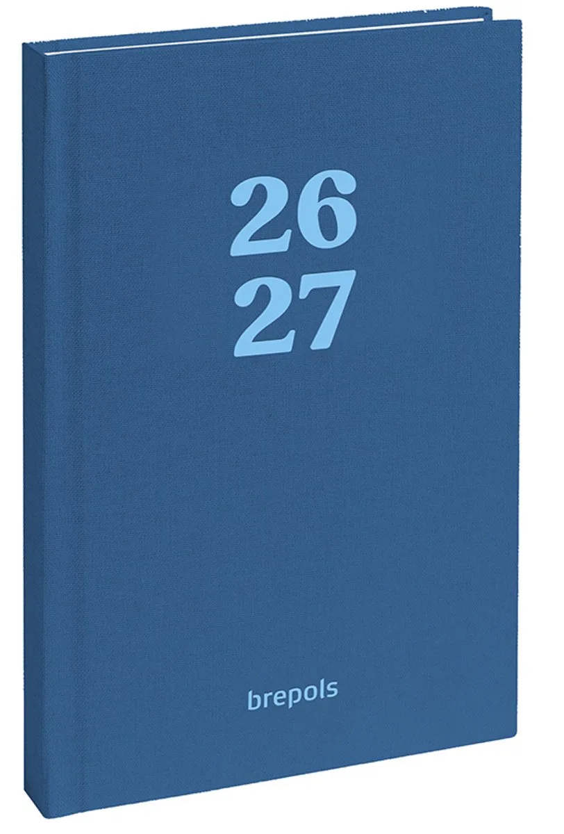 agenda 2026-2027 - RAINBOW - Schoolagenda - 1 dag per pagina - Gekartonneerde omslag - Dagoverzicht - 11.5 x 16.9 cm van Brepols in Lichtblauw – productfoto