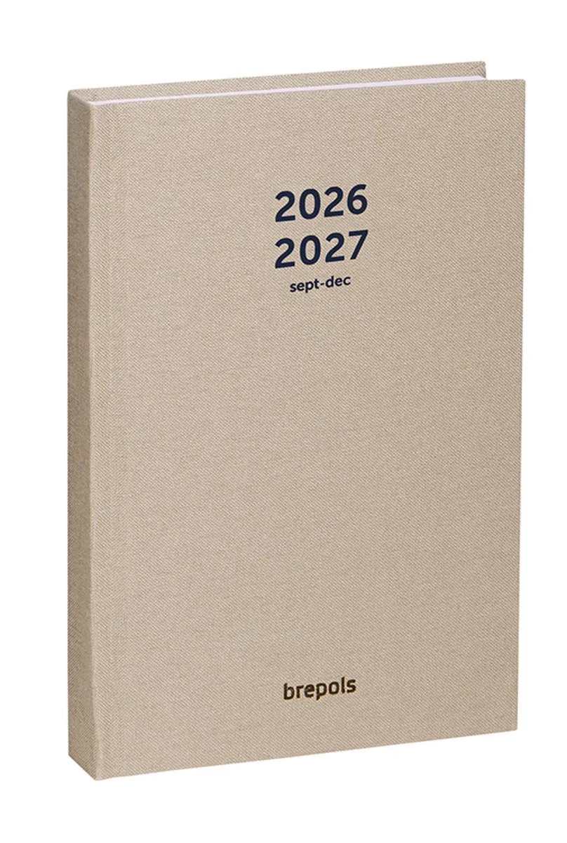 agenda 2026-2027 - Weekly Notes NATURE - Schoolagenda - 16 maanden - 1 week 1 pagina - Gebonden - Week & notes - 14.8 x 21 cm van Brepols in Beige – productfoto