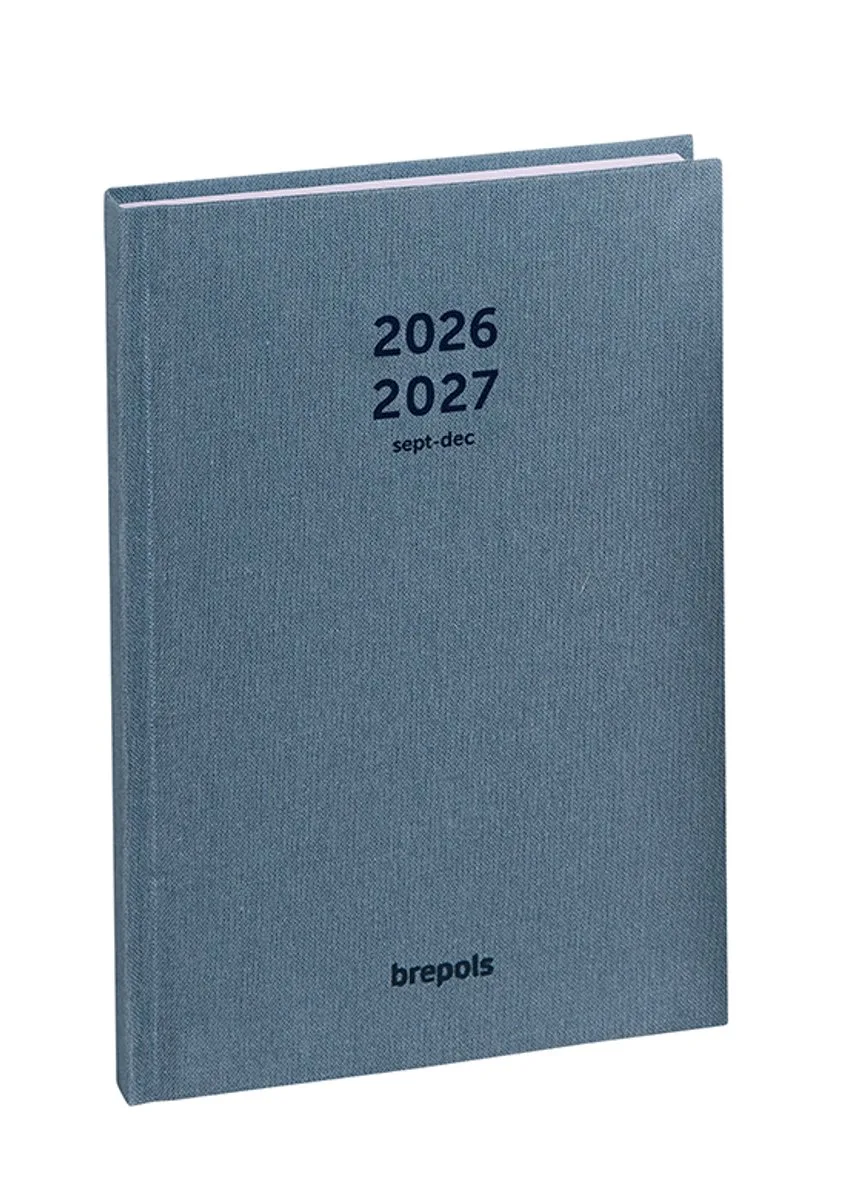 agenda 2026-2027 - Weekly Notes NATURE - Schoolagenda - 16 maanden - 1 week 1 pagina - Gebonden - Week & notes - 14.8 x 21 cm van Brepols in Blauw – productfoto
