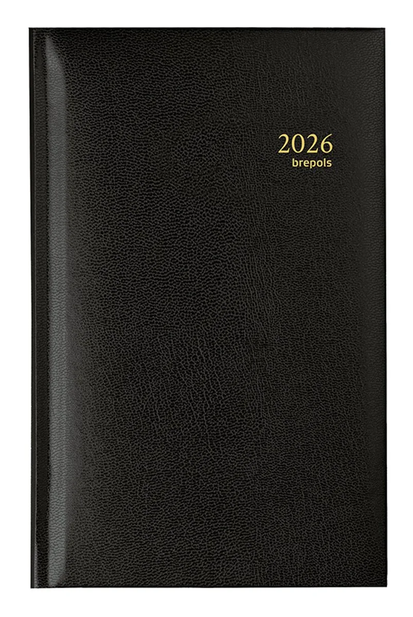 agenda 2026 - INTERPLAN [0.731] - LIMA NL - Zakagenda - 1 week op 2 pagina's - Weekoverzicht - 8.9 x 16 cm de Brepols en Noir – photo produit