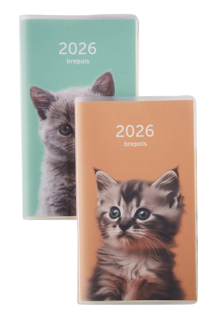agenda 2026 - INTERPLAN [0.736] - AMICI + ABC - 1 week op 2 pagina's - Weekoverzicht - Gespiraleerd - 9 x 16 cm van Brepols in Groen – productfoto