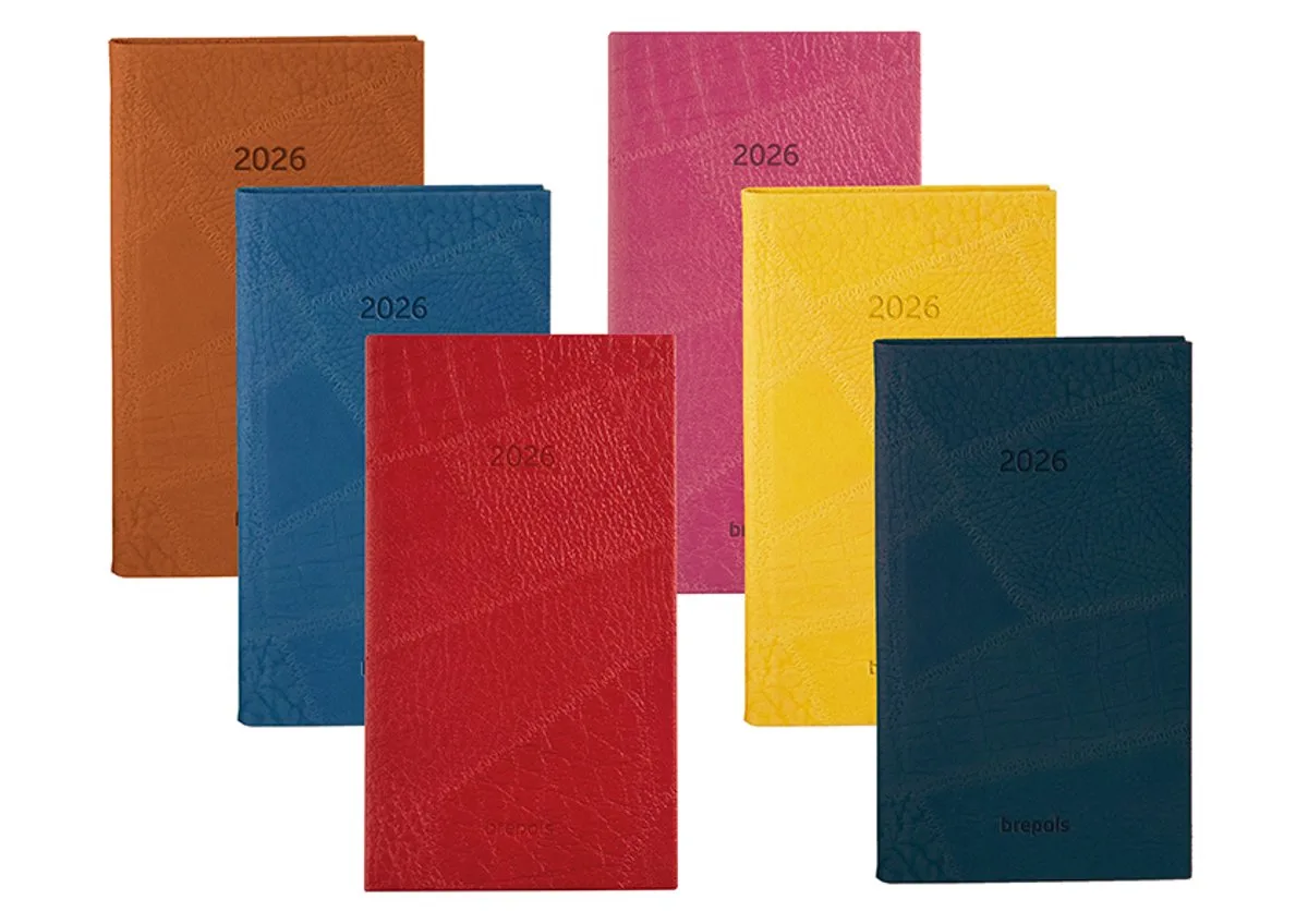 agenda 2026 - NOTAVISION [0.754] - LUCCA - Zakagenda - 1 week op 2 pagina's - Weekoverzicht - 8.9 x 16 cm van Brepols in Bruin – productfoto