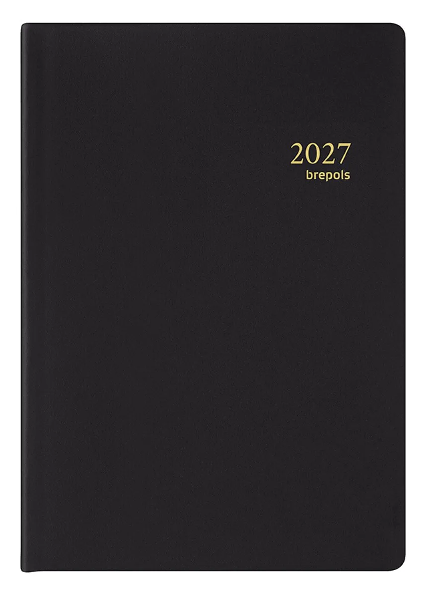 agenda 2027 - ARMADA [0.913] - SETA - Zakagenda - 1 week op 2 pagina's - Weekoverzicht - 7.1 x 10.2 cm/Klein formaat!! från Brepols i Svart – produktbild