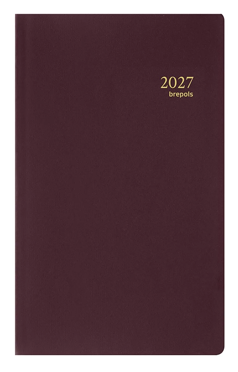 agenda 2027 - BREPLAN [0.774] - SETA - Zak agenda - 1 week op 1 pagina - Weekoverzicht - 9.05 x 16 cm fra Brepols i Bordeaux – produktbillede