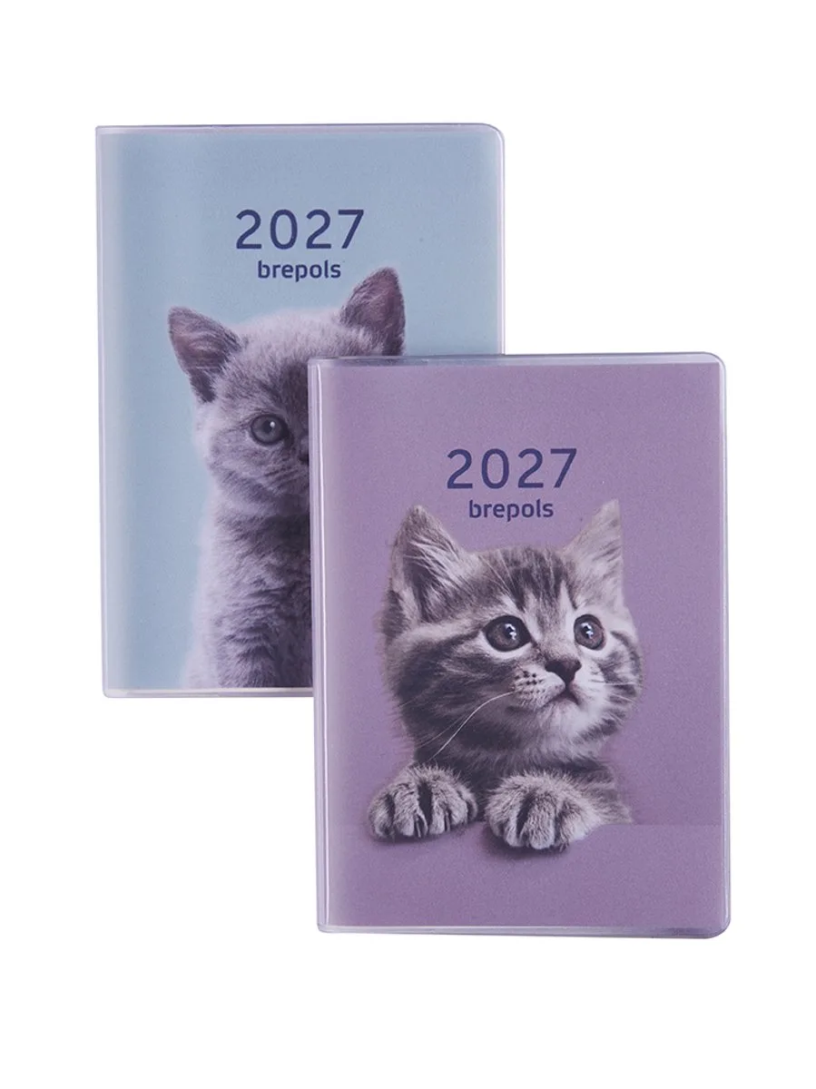agenda 2027 - DELTA [0.834] - AMICI - Zakagenda - 1 week op 2 pagina's - Weekoverzicht - Gespiraleerd - 8.1 x 12 cm/Klein formaat!! fra Brepols i Blå – produktbillede