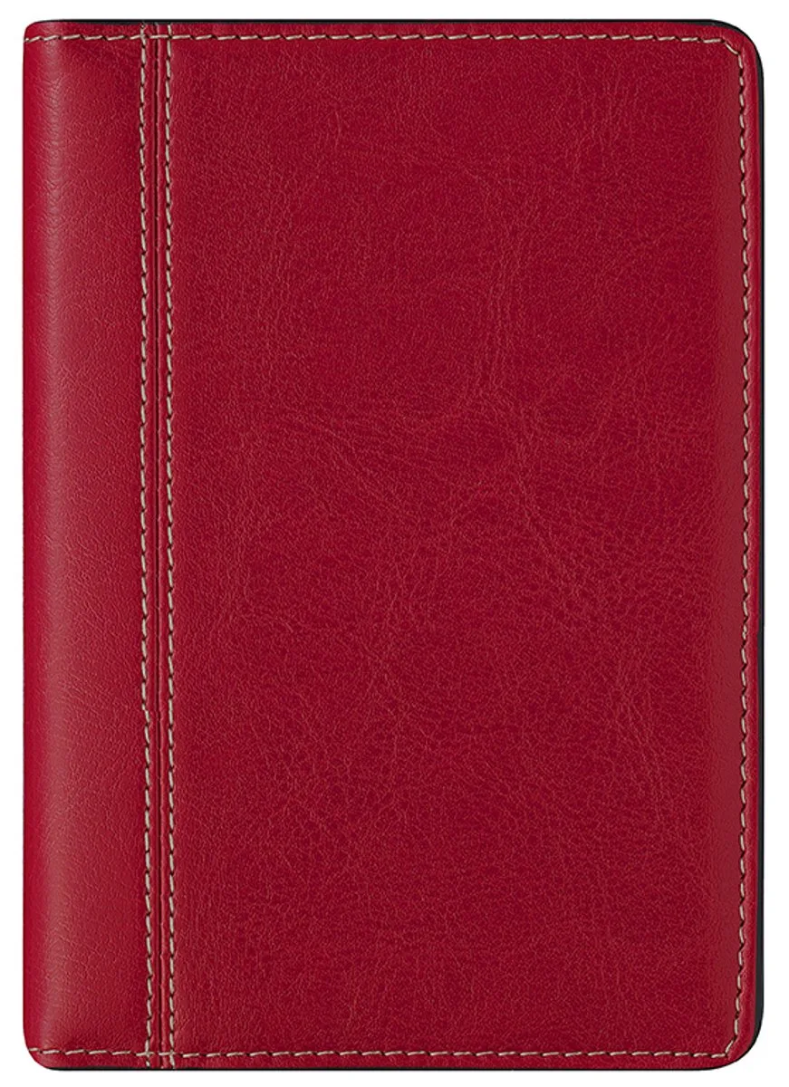 agenda 2027 - DELTA [0.834] - PALERMO - Zakagenda - 1 week op 2 pagina's - Weekoverzicht - Gespiraleerd - 8.1 x 12 cm/Klein formaat!! van Brepols in Rood – productfoto
